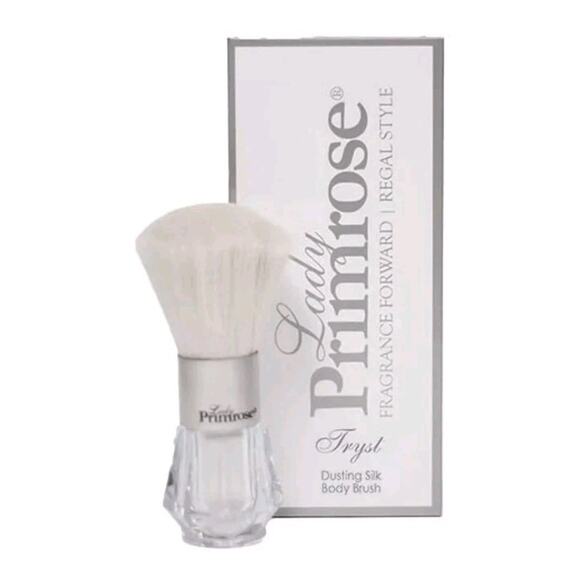 LADY PRIMROSE * TRYST * DELUXE BODY BRUSH W/DUSTING SILK POWDER - Picture 1 of 4
